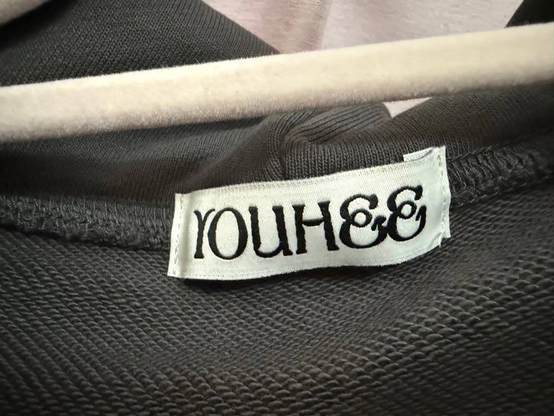 YOUHEE パーカー RIBBON HOOD ZIP-UP