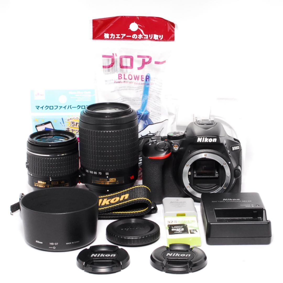 ショット数5710◆Nikon D5600◆一眼レフカメラ◆WiFiで楽々転送◆