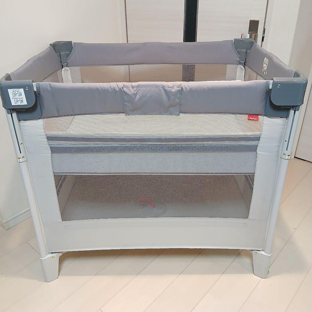 [美品]Aprica ココネルエアーAB グレーベアー　2135700