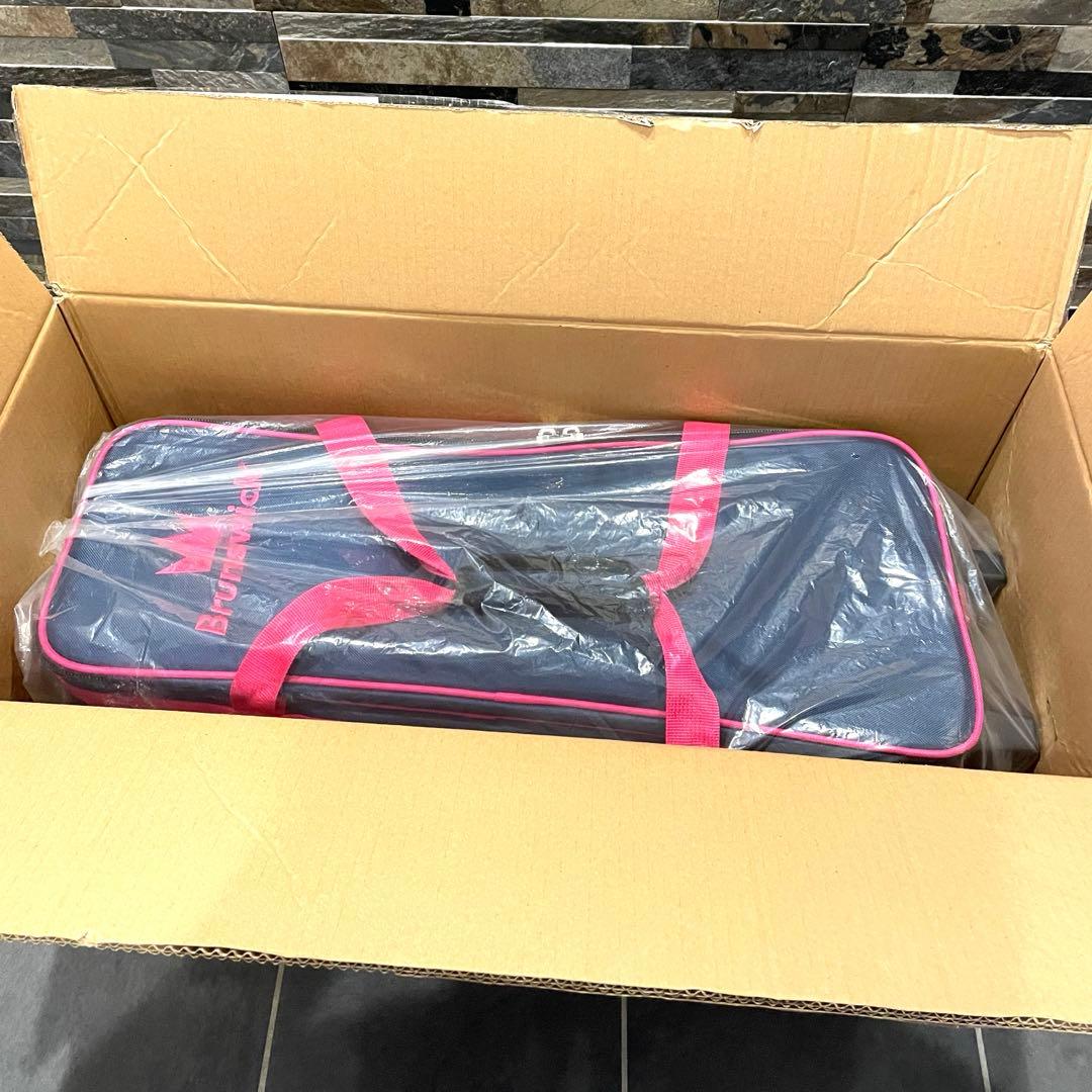 Brunswick ボウリング用バッグ ネイビー/ピンク　3個用