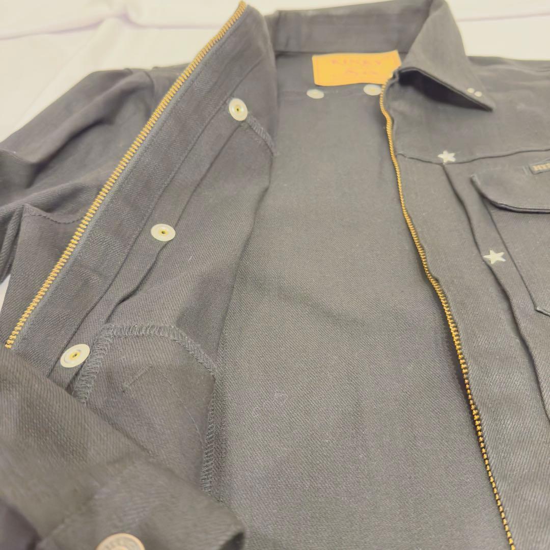 美品 HYSヒス KINKY JEANS 万能ダークデニムジャケット A116