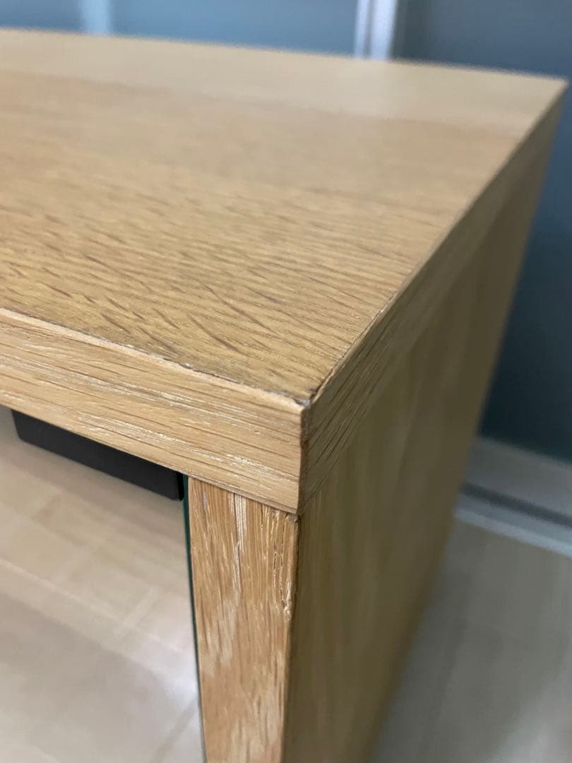 無印良品　廃盤　テレビ台 テレビボード　オーク材　スタッキングキャビネット