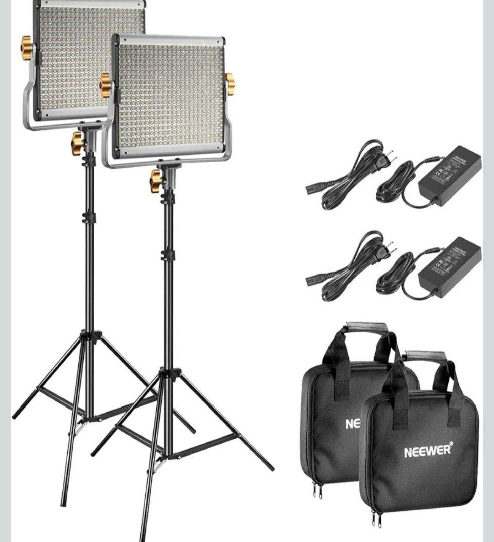 NEEWER NL480 LEDライト スタンド付き 2セット