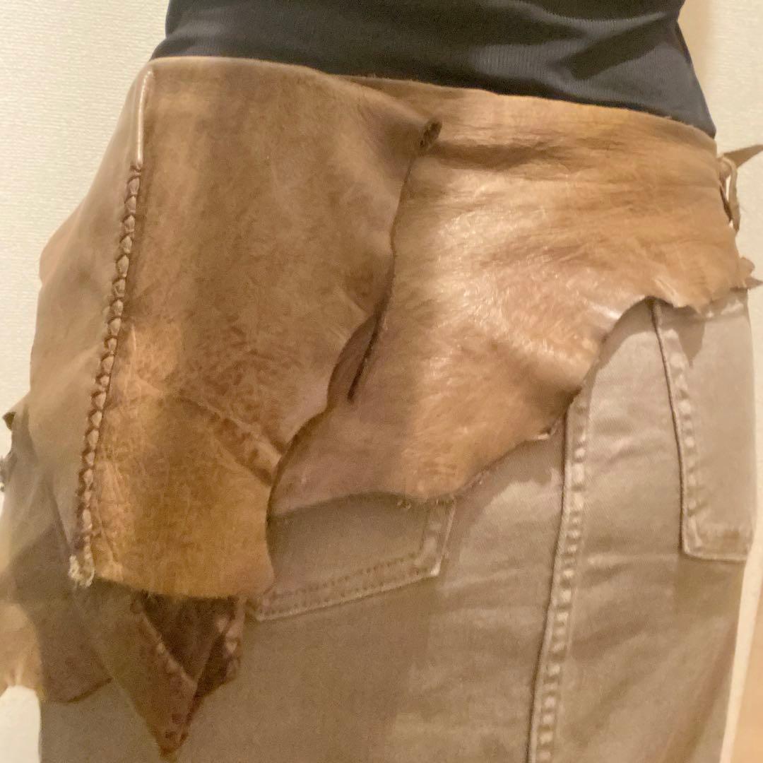 本革 レザー ブラウン ウエストポーチ ヒップバッグ ボヘミアン ギャル 海外