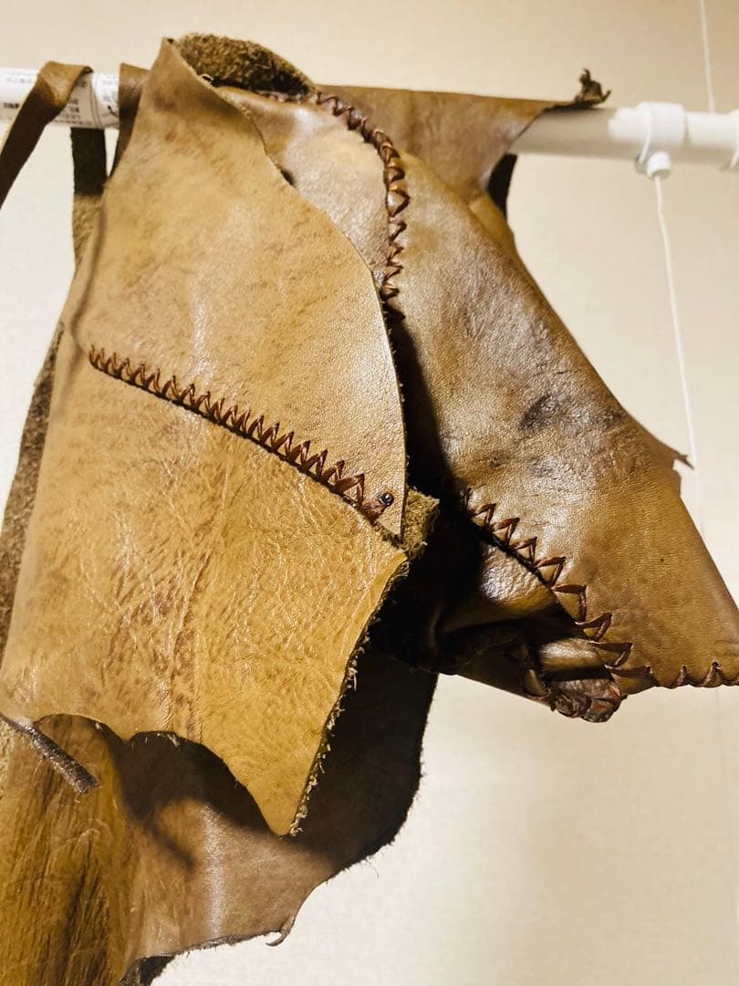 本革 レザー ブラウン ウエストポーチ ヒップバッグ ボヘミアン ギャル 海外