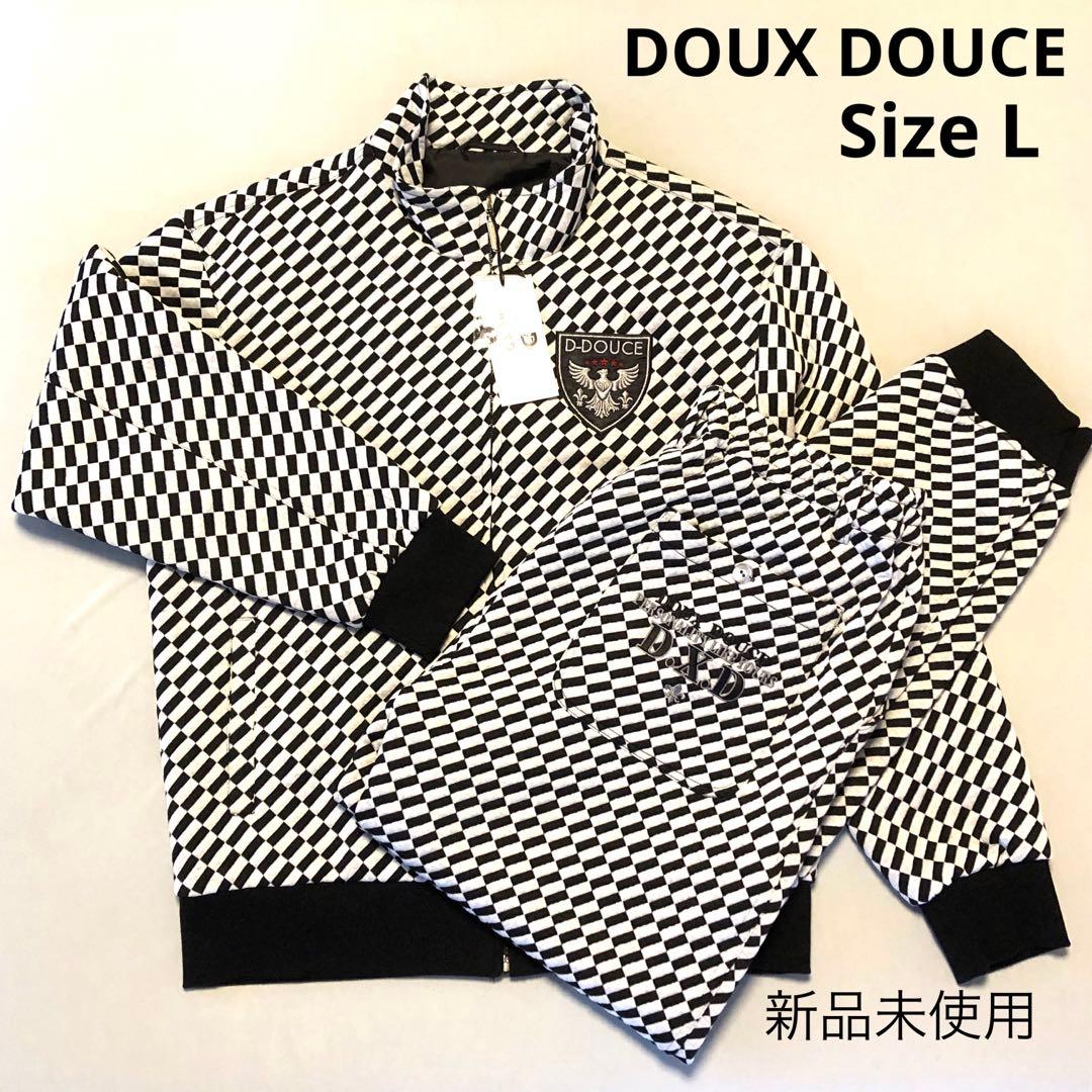【新品未使用】DOUX DOUCE 黒 ブラック セットアップ 上下セット L
