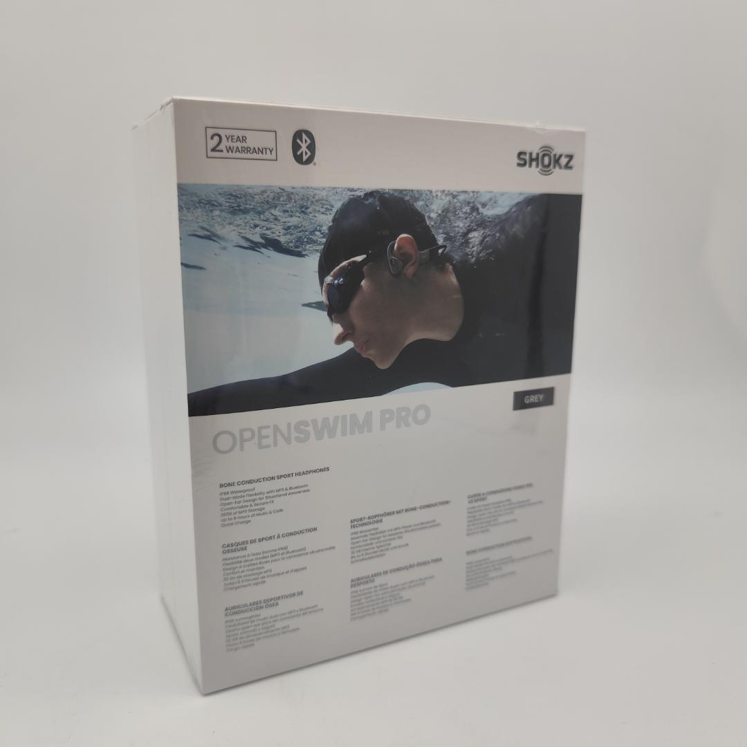 Shokz OpenSwim Pro 骨伝導 水泳用 ワイヤレスイヤホン グレー