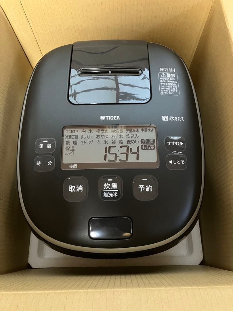 TIGER JPI-18J3 KM 炊飯器 黒　タイガー　圧力IH