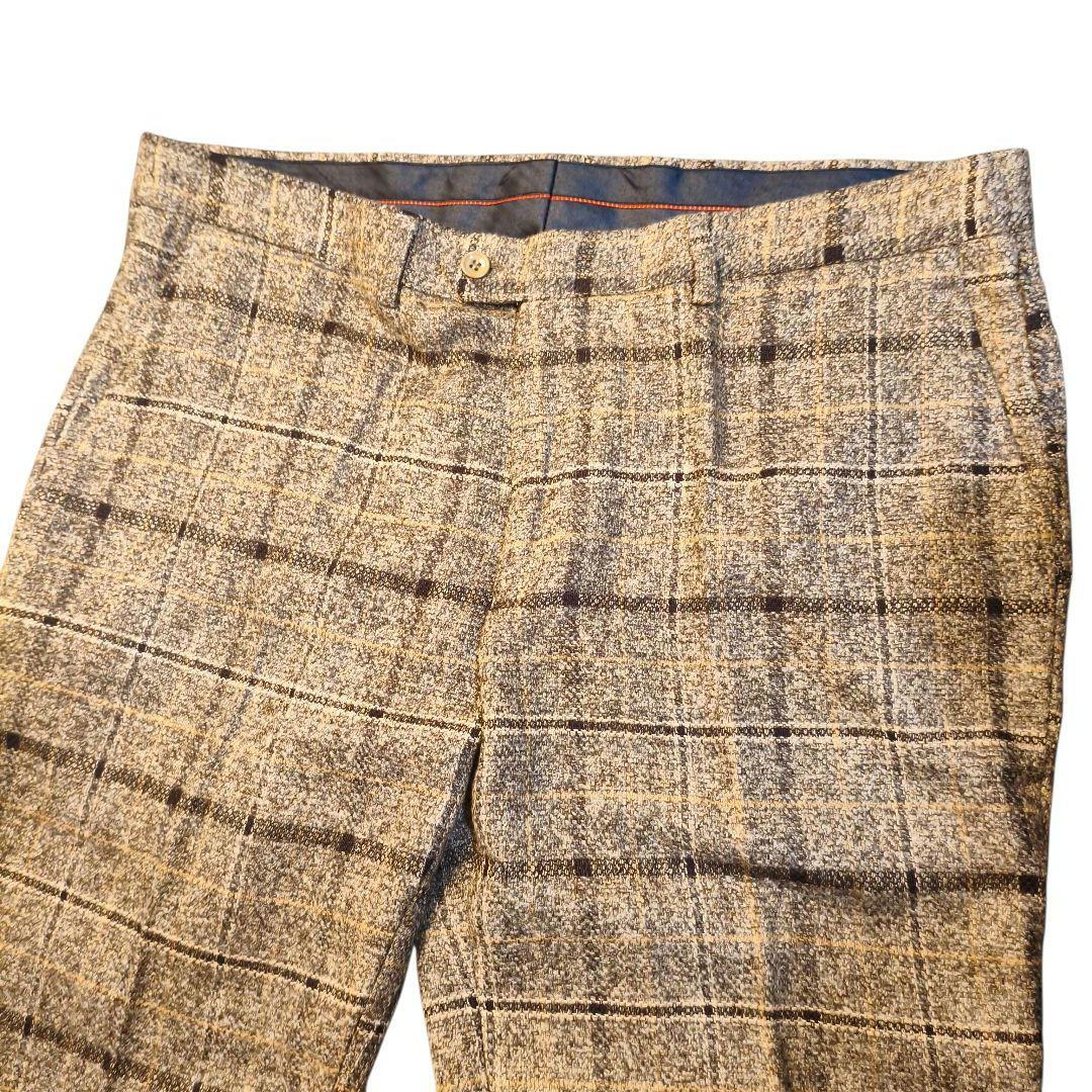 極美品　ASAKUSAIREN 3ピース スーツセット 大きいサイズ チェック柄