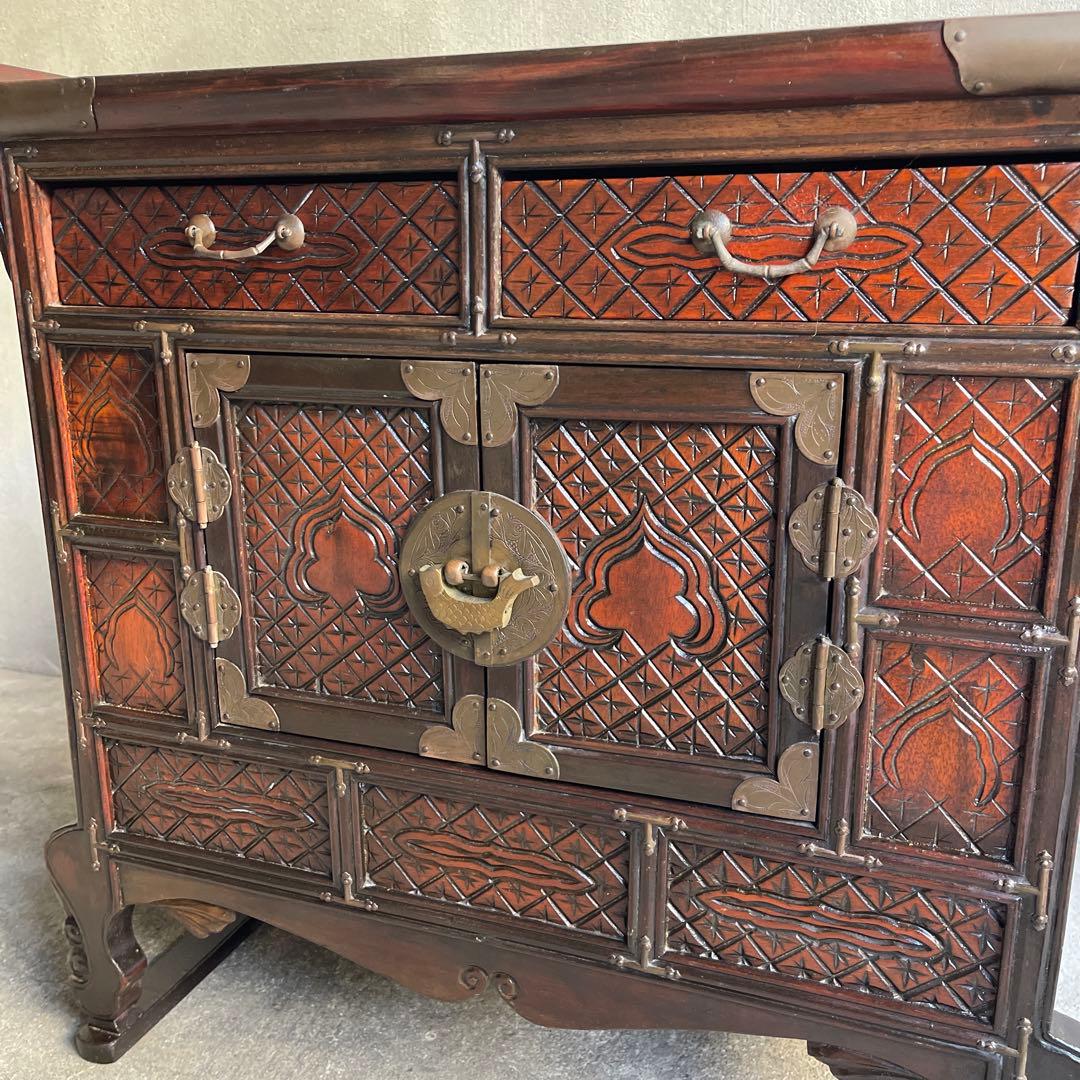 李朝家具　バンダジ　朝鮮家具　オールドヴィンテージ