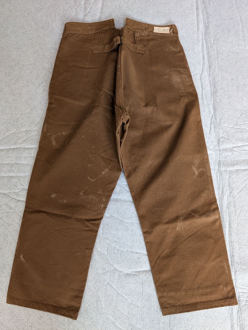 1950s SNCF フランス国鉄 レイルロードパンツ 針刺しバックシンチ