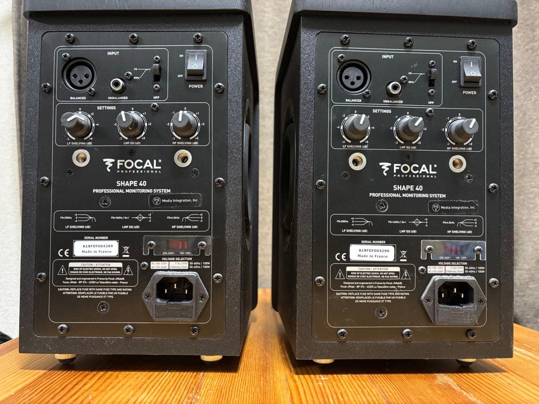 Focal Shape 40 スタジオモニタースピーカー　ペア