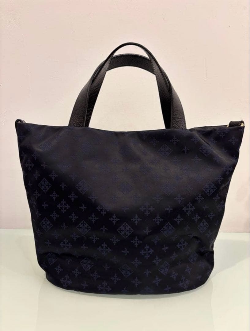 くぅ russet ナイロンジャガード2wayミニトートバッグ ショルダー