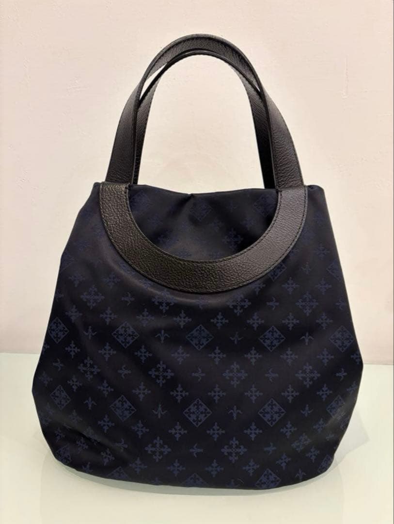 くぅ russet ナイロンジャガード2wayミニトートバッグ ショルダー