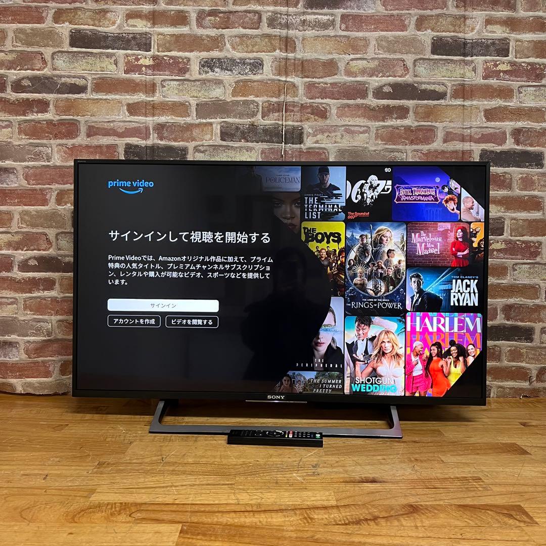 SONY 43V型 4K 液晶テレビ BRAVIA KJ-43X8000E