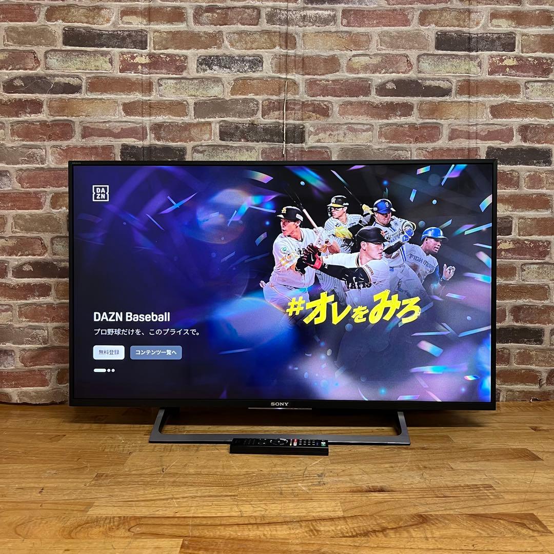 SONY 43V型 4K 液晶テレビ BRAVIA KJ-43X8000E