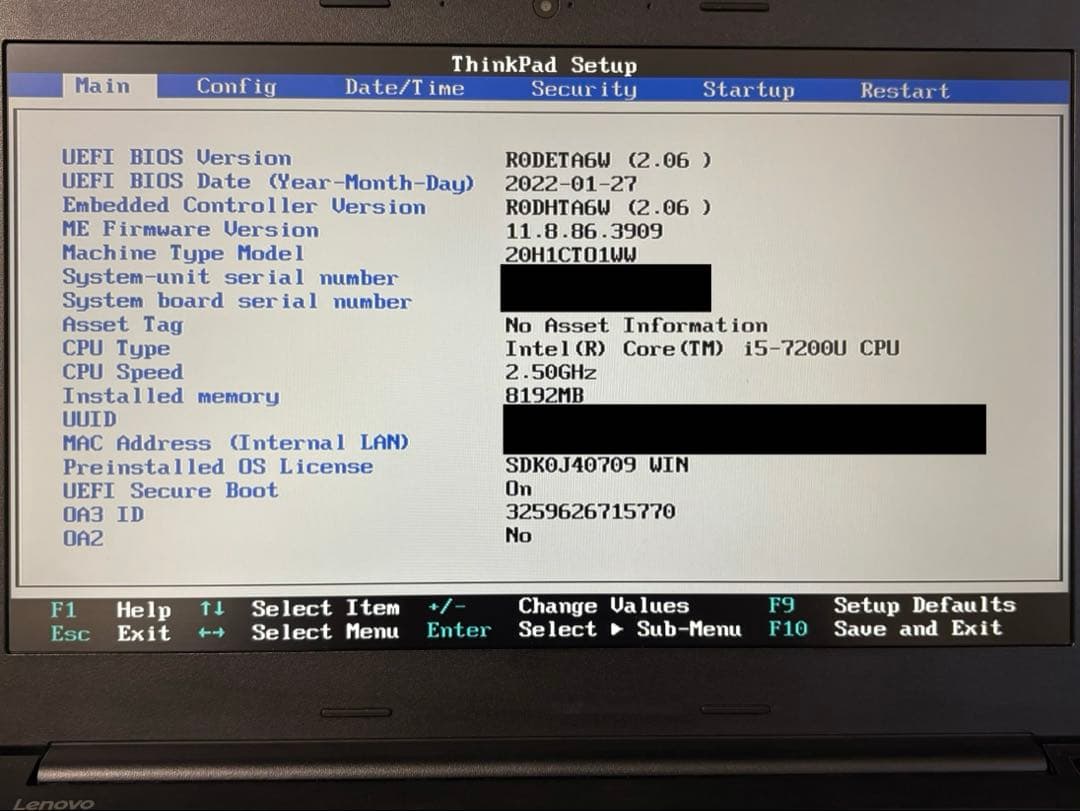 Windowsノート本体 ThinkPad E470(i5/12GB/128GB/FHD/Office)