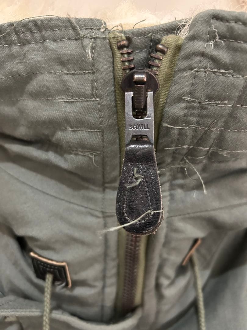 良品　米軍実物 N-3B フライトパーカー L GREENBRIER製　n3b