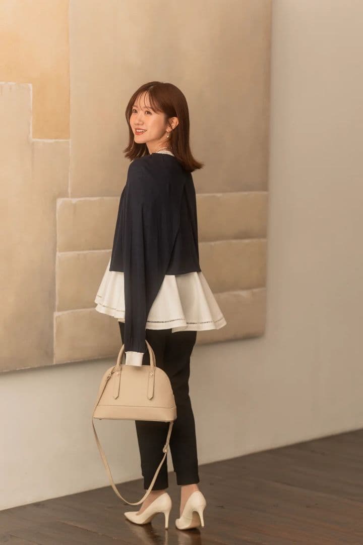 新品未使用 Maison Echelle ストレッチポンチペプラム トップス