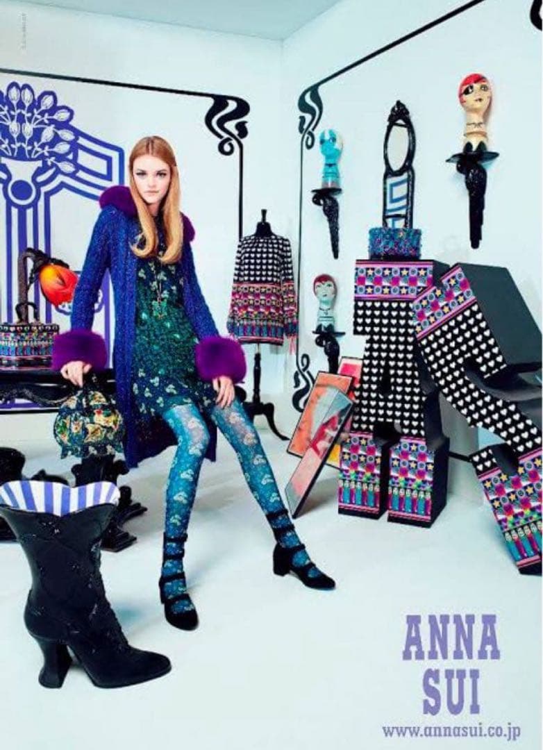 定価73.000円　ANNASUI プリント　チュニック　ワンピース