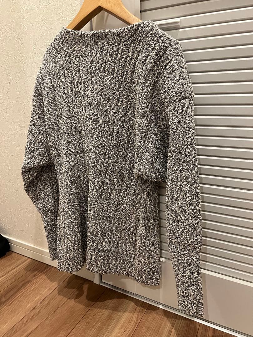 【新品未使用】ルーニィlounie ブークレミドルカーディガン