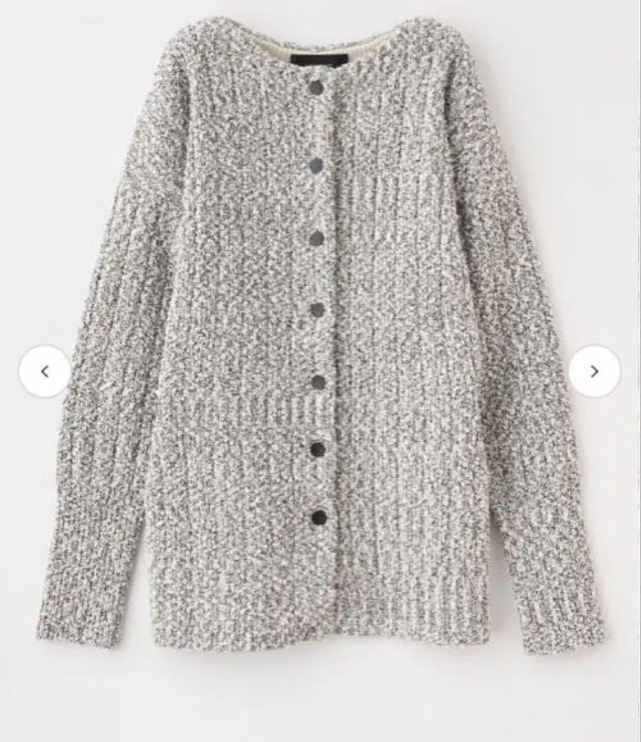 【新品未使用】ルーニィlounie ブークレミドルカーディガン