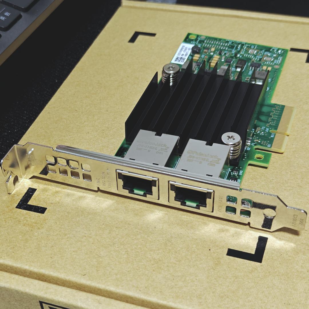 Intel純正 10GbE RJ45 2ポート LANカード X550-T2
