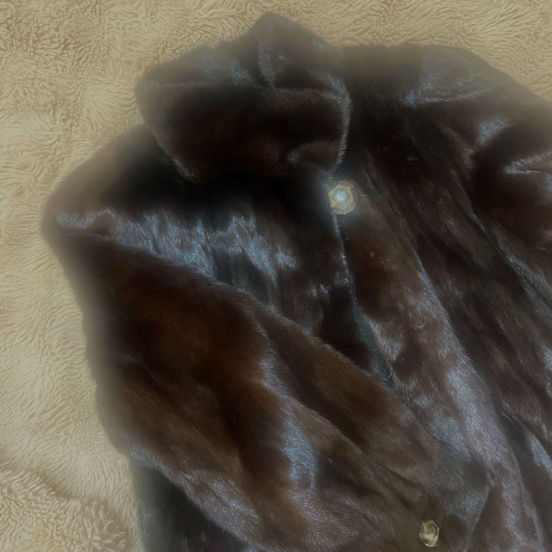 最終値下げ⭐︎最高級BLACKGLAMA毛皮ミンクコート