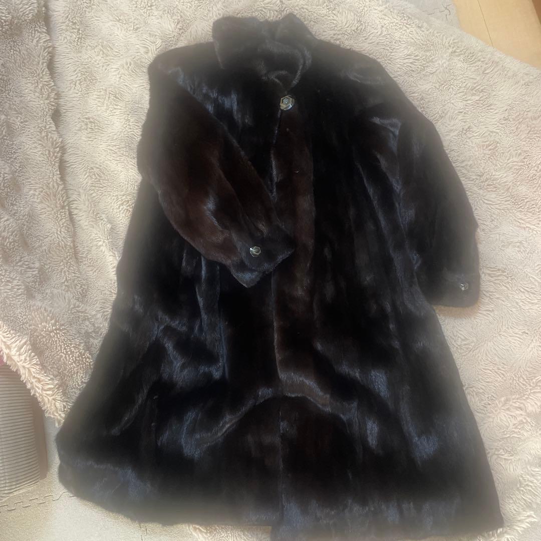 最終値下げ⭐︎最高級BLACKGLAMA毛皮ミンクコート