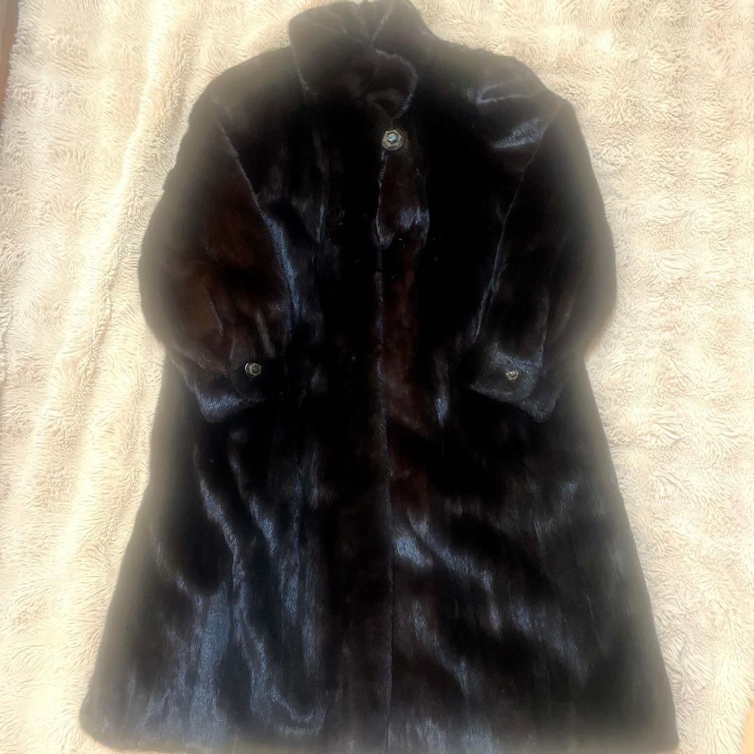 最終値下げ⭐︎最高級BLACKGLAMA毛皮ミンクコート
