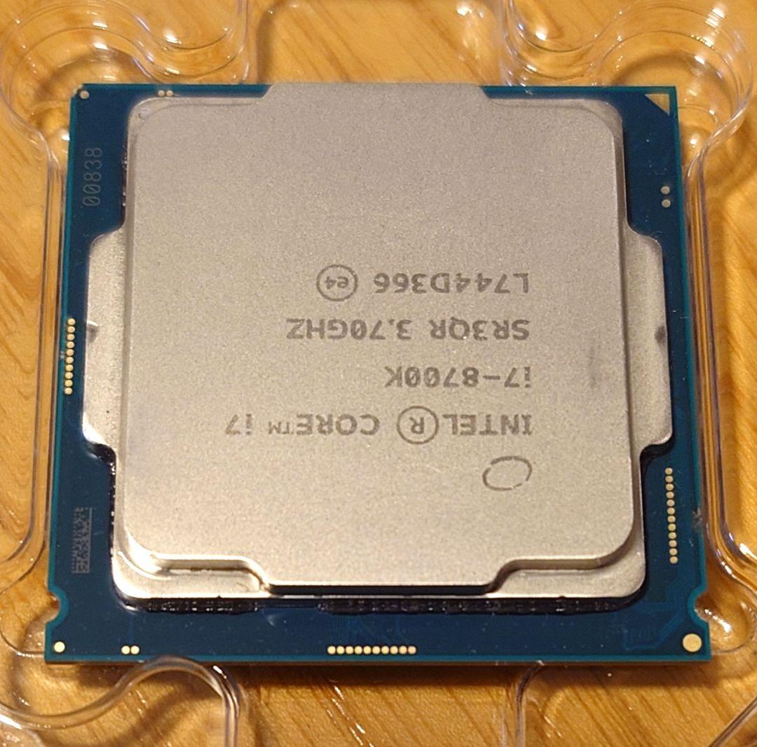Intel Core i7 8700K 3.70GHz 動作品 CPU