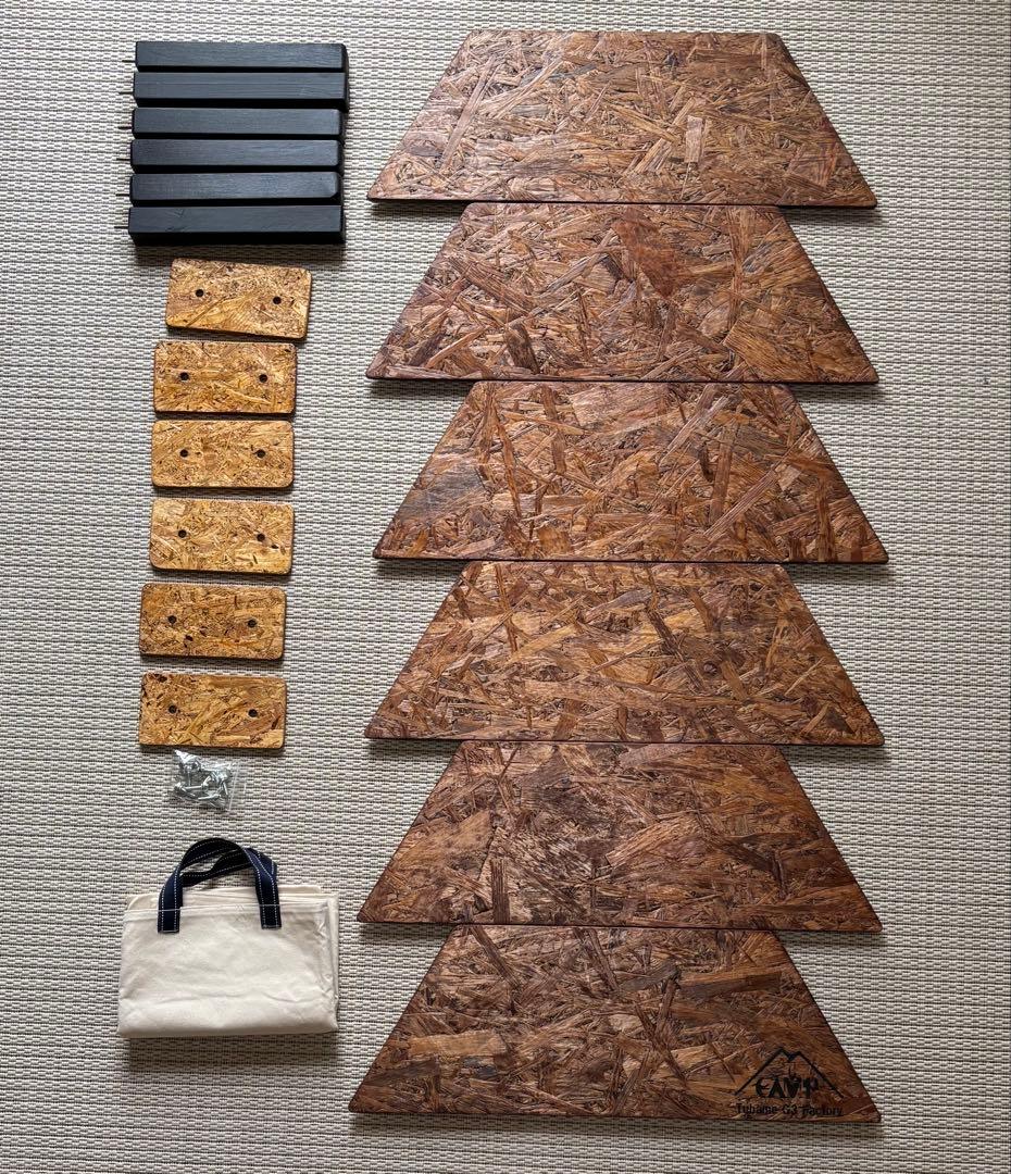 ヘキサテーブル65 ウォールナットニス仕上げ　FH65w