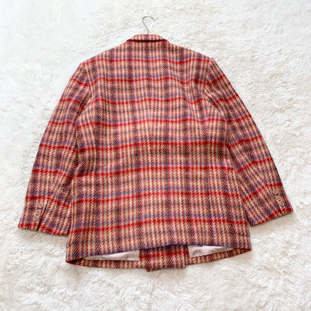 美品＊ピンクハウス　秋冬　チェック　テーラード　ジャケット　L相当