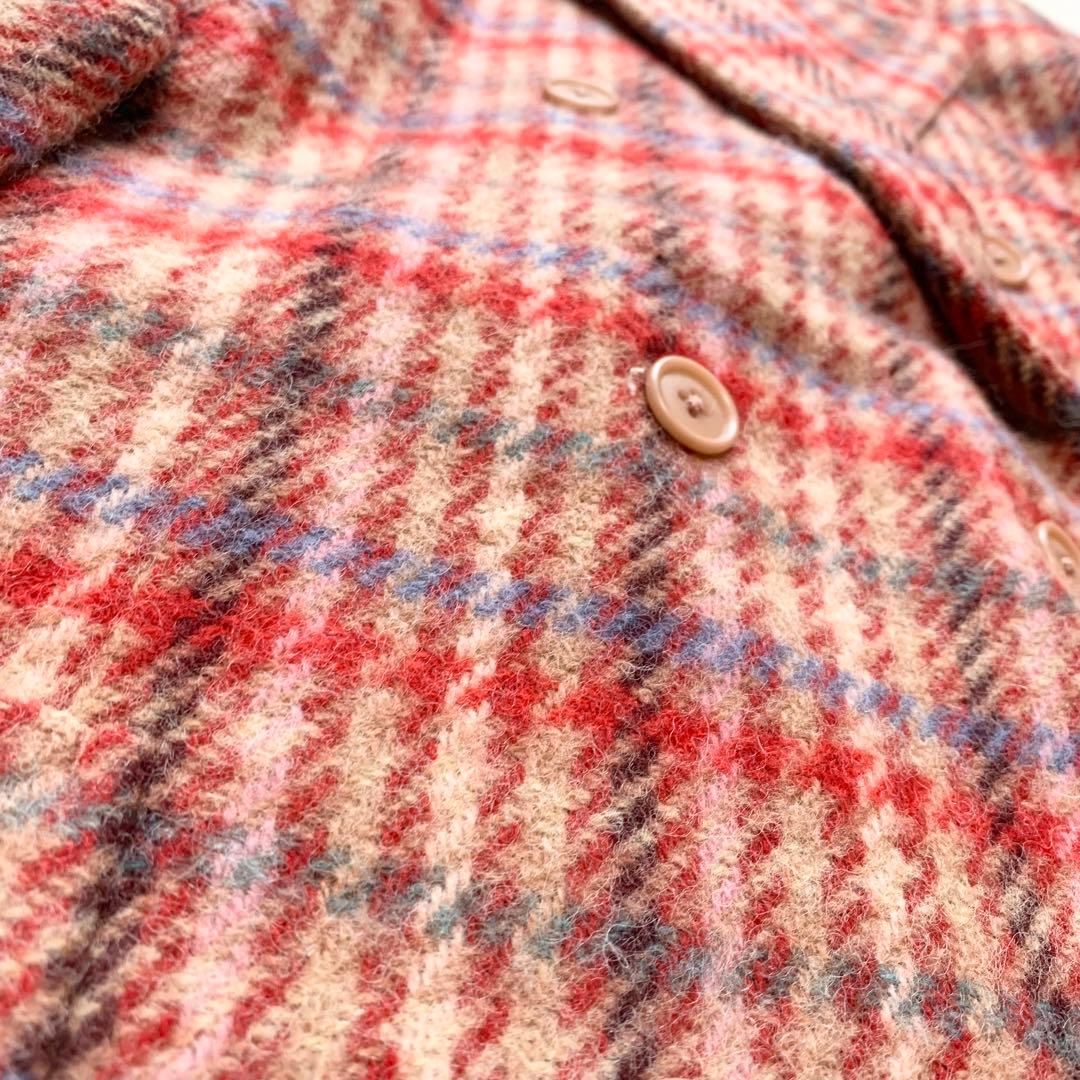 美品＊ピンクハウス　秋冬　チェック　テーラード　ジャケット　L相当