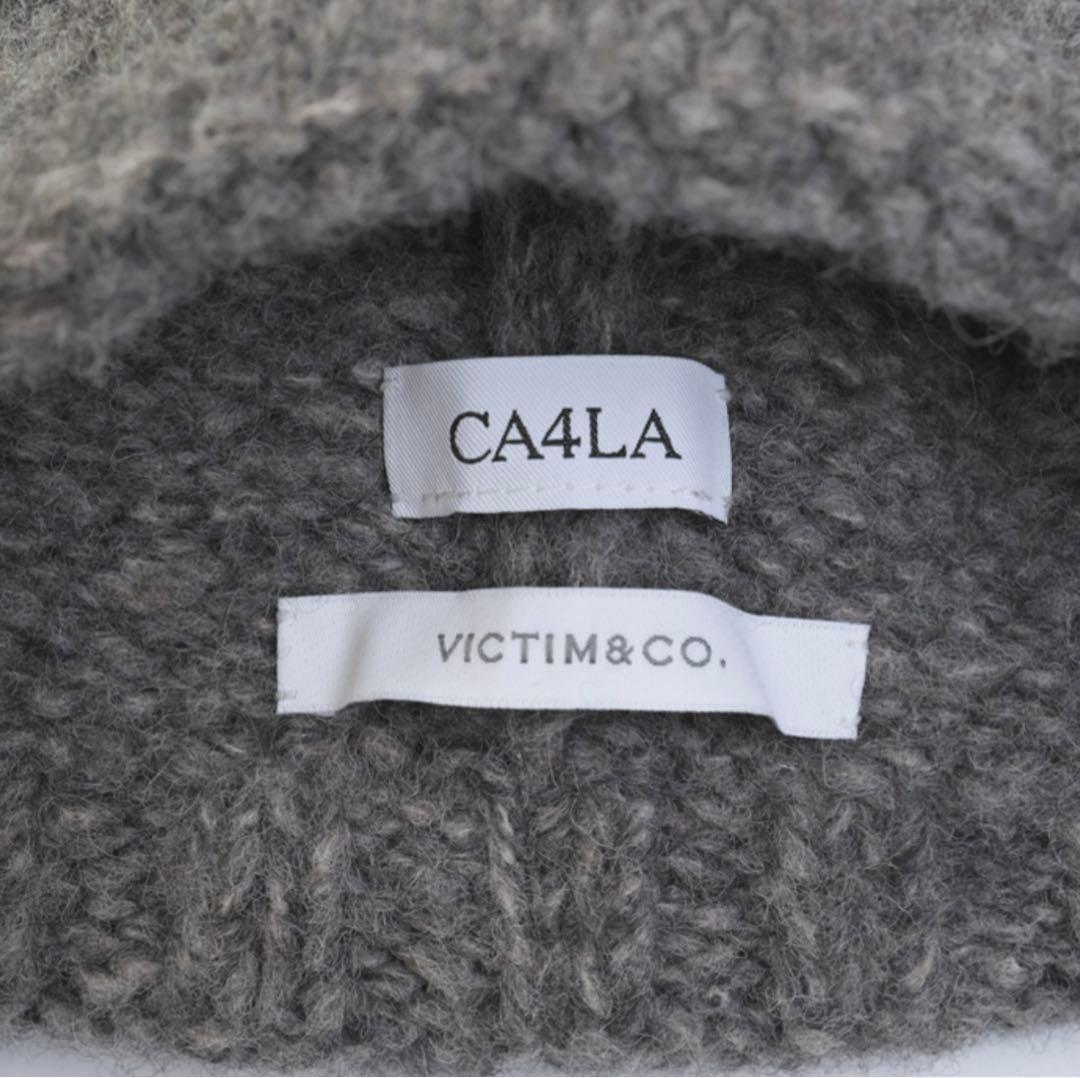 VICTIM ヴィクティムxCA4LA カシラ　フラップニットキャップ　ニット帽