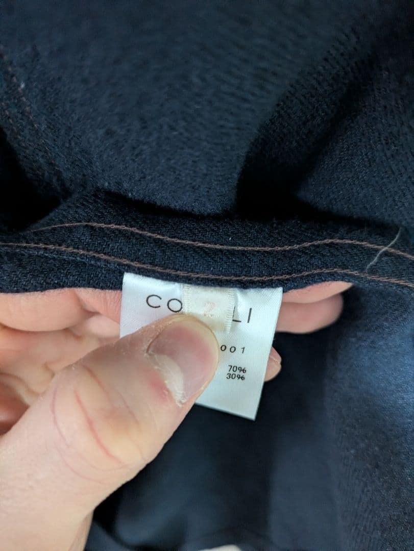 comoli 12AW カバーオール ジャケット ウール サイズ2 デニム