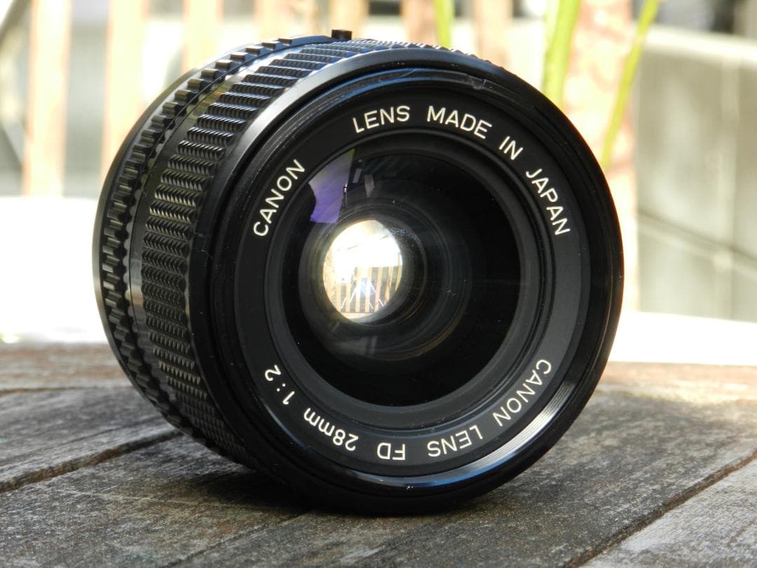 クモリあり　Canon NEW FD 28mm f/2 レンズ　キャノン