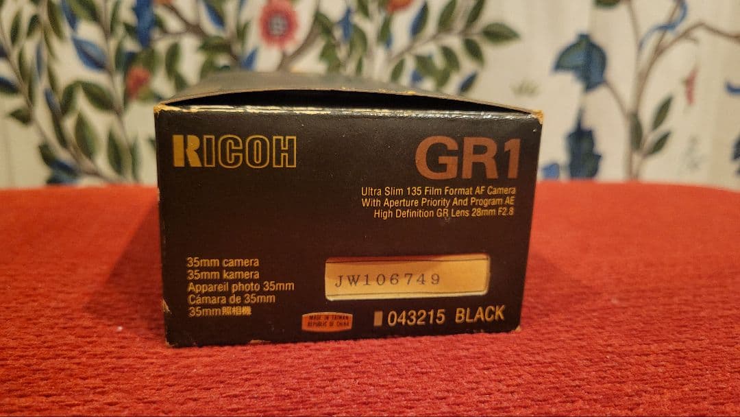 RICHO GR1 黒色 コンパクトフィルムカメラ未使用品当時物