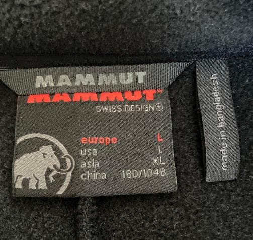 【美品】MAMMUT マムート フリース ベスト ブラック XL