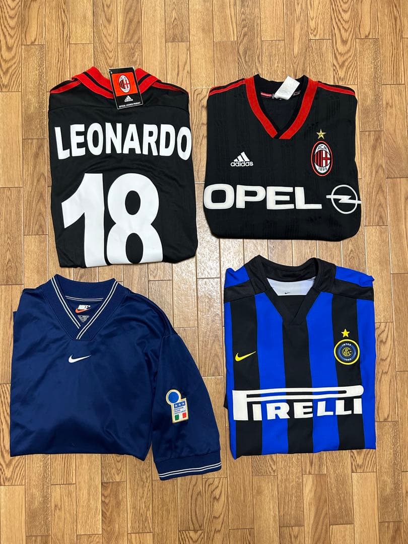 イタリア代表　インテル　ACミラン 古着　ビンテージ　ユニフォーム　新品未使用品