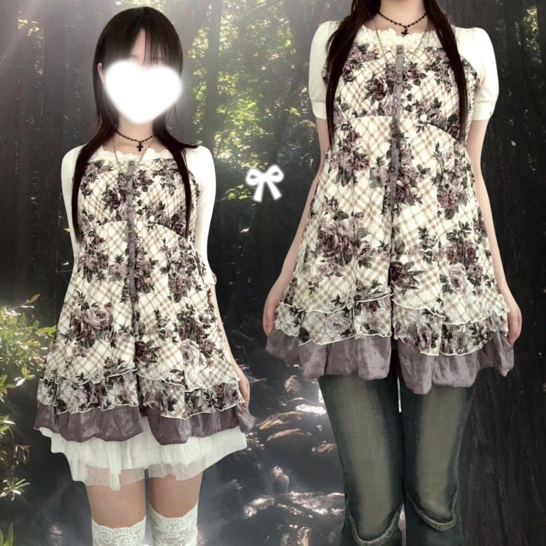 00s 希少ヴィンテージ フェアリーグランジ チュニック