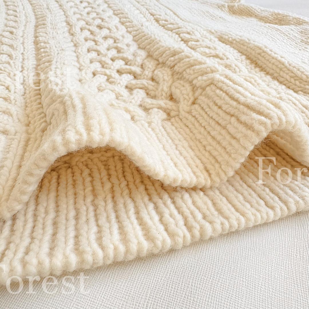 ペルーアラン柄ルーズベスト sizeFREE　かぐれ