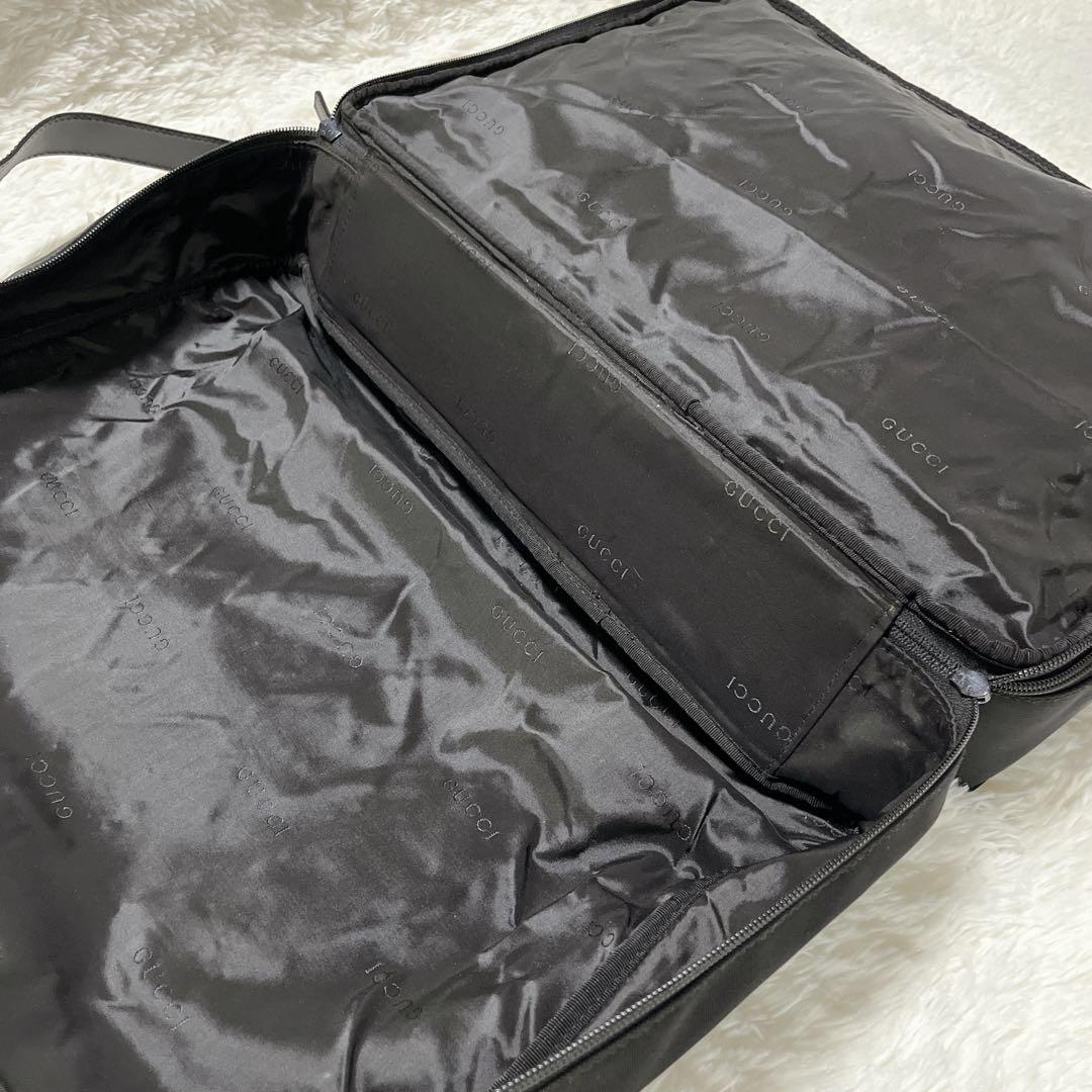 極美品✨GUCCI グッチ　ビジネスバッグ　黒　ボストンバッグ　ショルダーバッグ