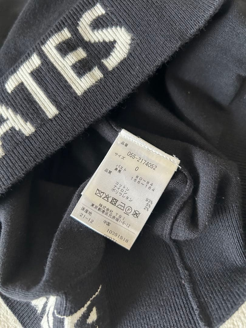 新品 パーリーゲイツ タートルネックニット セーター ネイビー濃紺