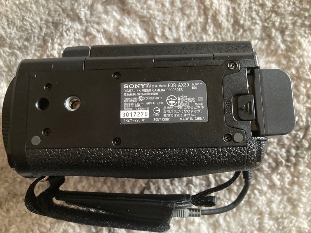 【ジャンク品】SONY　デジタル4Kビデオカメラ　FDR-AX30