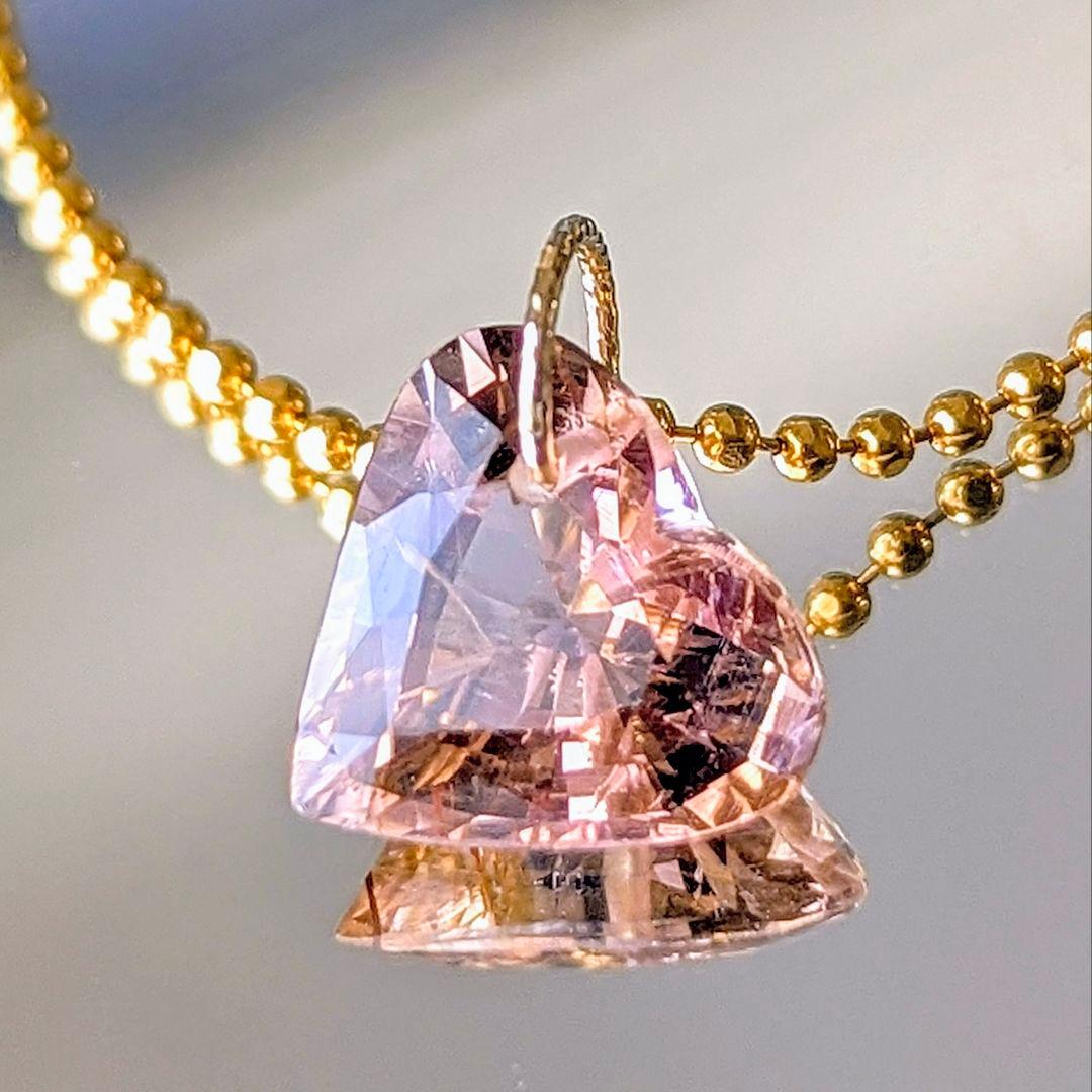 ♢N♢K18 ピンキッシュオレンジトルマリン4.55ct チャーム