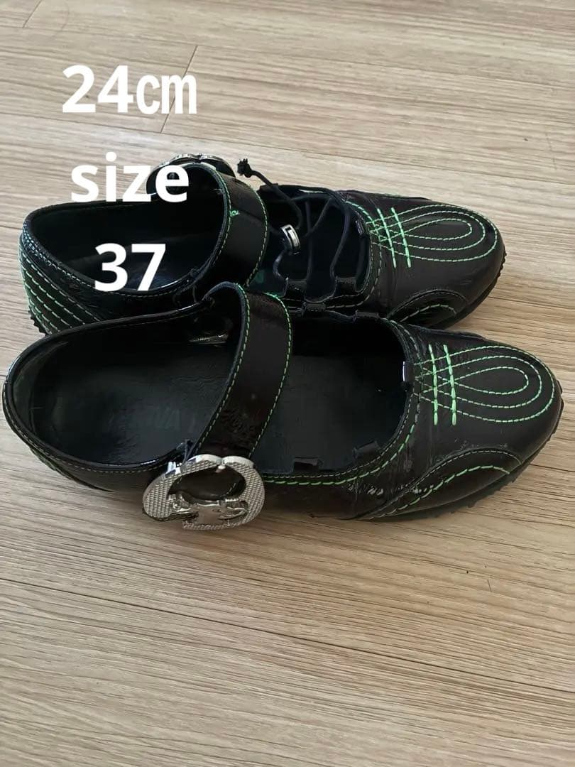 chopova lowena ローファー　ブラウングリーン