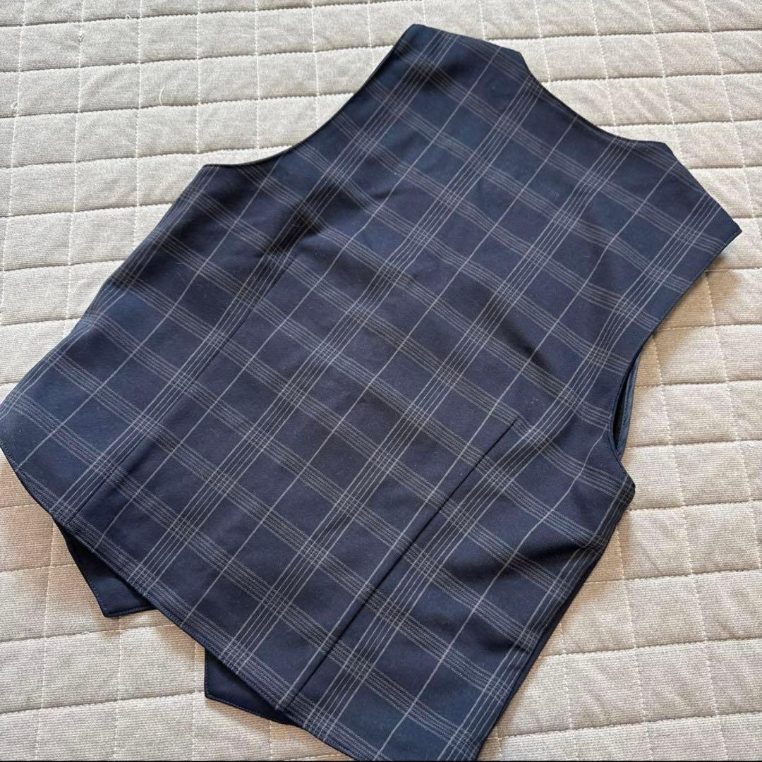 【人気商品】ZARA フルセット ネイビー チェック柄 スーツ キッズ 【美品】