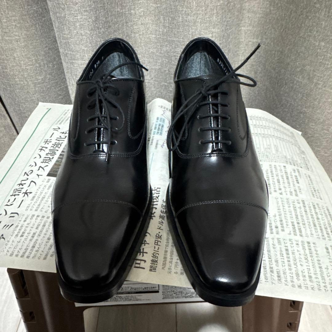 REGALリーガル 10JR BLKストレートチップ　 内羽根ビジネスシューズ