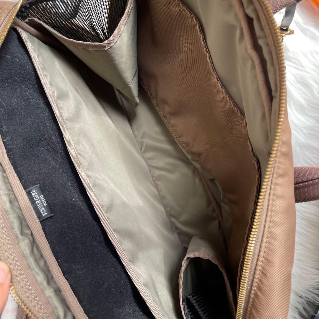 【美品】ポーターガール ビジネスバッグ トートバッグ シア ベージュ